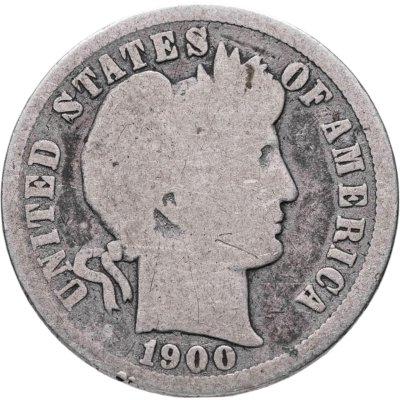 купить США 10 центов (дайм, one dime) 1900 Barber Dime Без отметки монетного двора