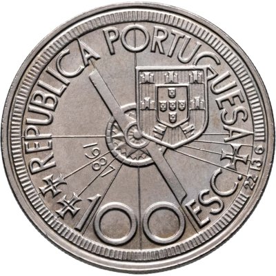 купить Португалия 100 эскудо (escudos) 1987 Золотой век открытий - Диогу Кан