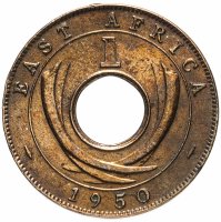 купить Британская Восточная Африка 1 цент (cents) 1950