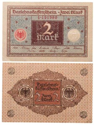 купить Германия 2 марки 1920