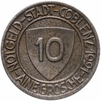 купить Германия (Кобленц) нотгельд 10 пфеннигов 1921