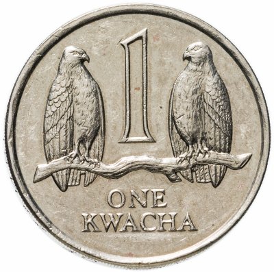 купить Замбия 1 квача (kwacha) 1989