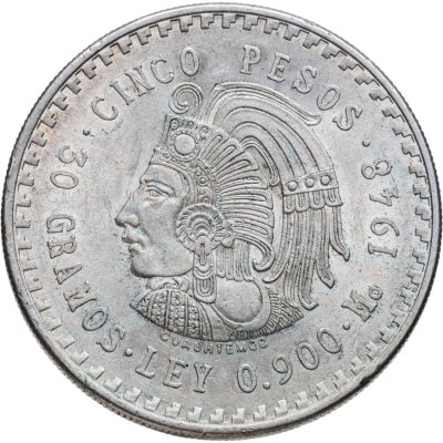 купить Мексика 5 песо (pesos) 1948