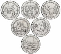 купить Остров Мэн набор 1 крона (crown) 2010 XXX летние Олимпийские Игры, Лондон 2012 6 монет