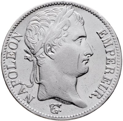 купить Франция 5 франков (francs) 1811 с портретом Императора Наполеона I монетный двор А - Париж