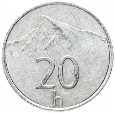 купить Словакия 20 геллеров (halierov) 1993-2002, случайная дата
