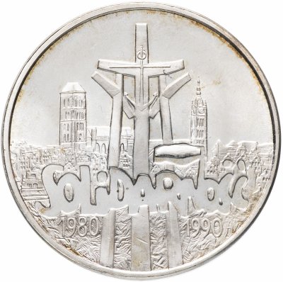 купить Польша 100000 злотых (zlotych) 1990 "10 лет независимому самоуправляемому профсоюзу «Солидарность»"
