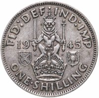 купить Великобритания 1 шиллинг (shilling) 1945 Шотландский шиллинг - лев, сидящий на короне