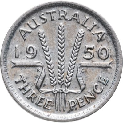 купить Австралия 3 пенса (pence) 1950