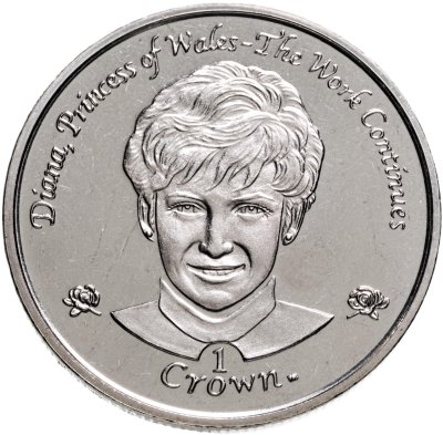 купить Остров Мэн 1 крона (crown) 2002 "Принцесса Диана"