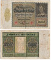 купить Германия 10000 марок 1922 (Pick 70)