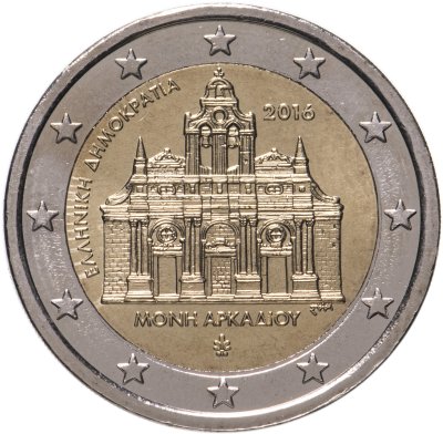 купить Греция 2 евро 2016 "150-летие обороны монастыря Аркади"