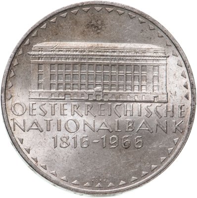 купить Австрия 50 шиллингов (shillings) 1966 150 лет Национальному банку