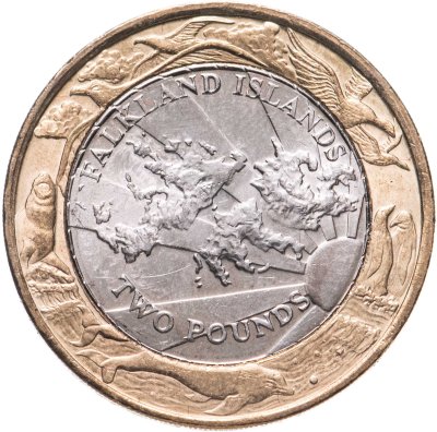 купить Фолклендские острова 2 фунта (pounds) 2004 30 лет монетам Фолклендов