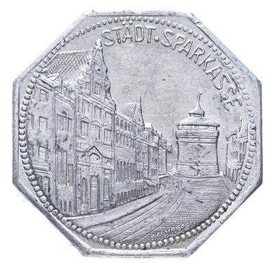 купить Германия (Нюрнберг) нотгельд 20 пфеннигов 1921 "Банк"