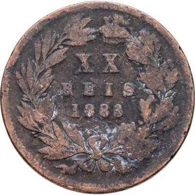 купить Португалия 20 реалов (рейс, reis) 1883