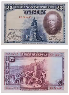 купить Испания 25 песет 1928 (Pick 74.b)