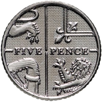 купить Великобритания 5 пенсов (pence) 2013-2015, случайный год