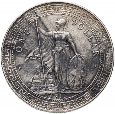 купить Гонконг 1 британский торговый доллар 1912