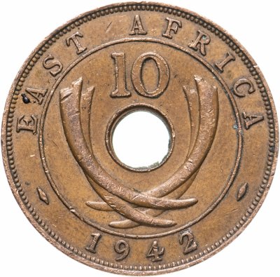 купить Британская Восточная Африка 10 центов (cents) 1942
