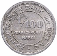 купить Германия (Гамбург) нотгельд 1 пфенниг (1/100 марки) 1923