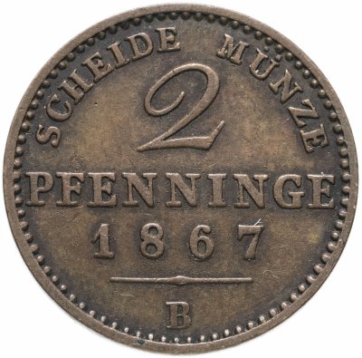купить Германия (Пруссия) 2 пфеннига 1867 В