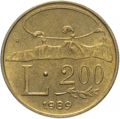 купить Сан-Марино 200 лир (lire) 1989 "Шестнадцать веков истории"