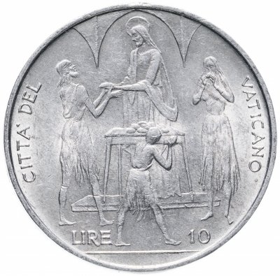 купить Ватикан 10 лир (lire) 1968