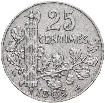 купить Франция 25 сантимов 1905