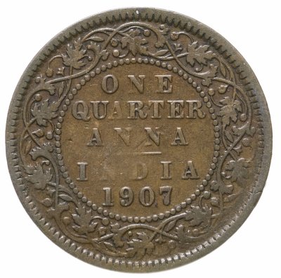 купить Индия (Британская) 1/4 анны (anna) 1907