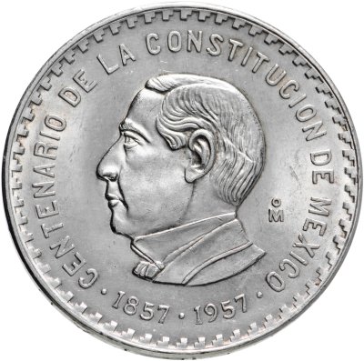 купить Мексика 10 песо 1957 "100 лет Конституции Мексики"