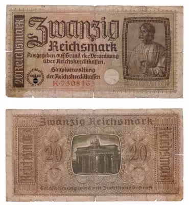 купить Германия, Третий Рейх 20 марок 1940