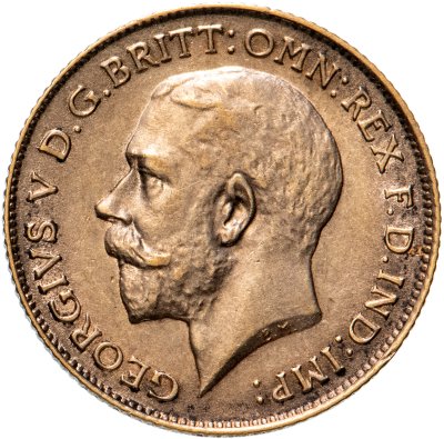 купить Великобритания 1/2 соверена (полсоверена, half sovereign) 1914