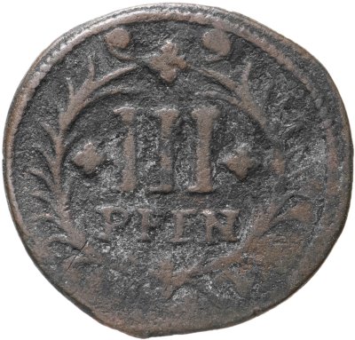 купить Германия, Хамм 3 пфеннига 1737