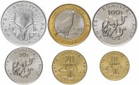 Купить Джибути набор монет 1991-2016 (6 штук)