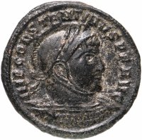 купить Римская Империя, Константин I, 306–337 годы, Нуммий (реверс: две Виктории держат щит)