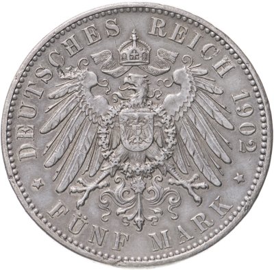 купить Германия (Саксония) 5 марок 1902