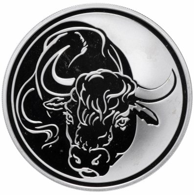 купить 3 рубля 2009 ММД Proof "Лунный календарь - год быка"