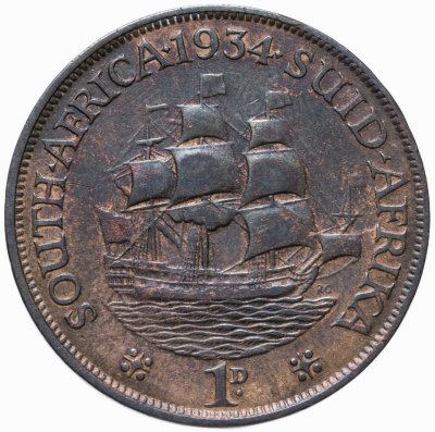 купить Южная Африка 1 пенни (penny) 1934