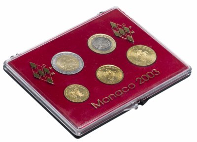 купить Монако набор 5 монет 2003 год (10, 20, 50 центов, 1 и 2 евро)