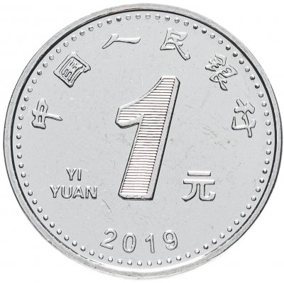 купить Китай 1 юань (yuan) 2019
