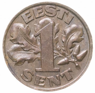 купить Эстония 1 сент (sent) 1929