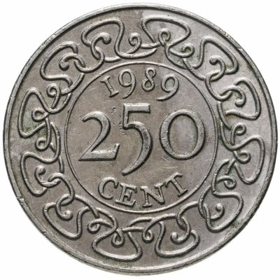 купить Суринам 250 центов (cents) 1987-1989, случайная дата