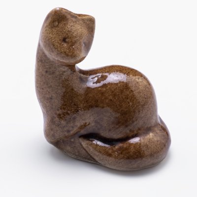 купить Статуэтка "Куница", керамика, глазурь, СССР, 1970-1980 гг.
