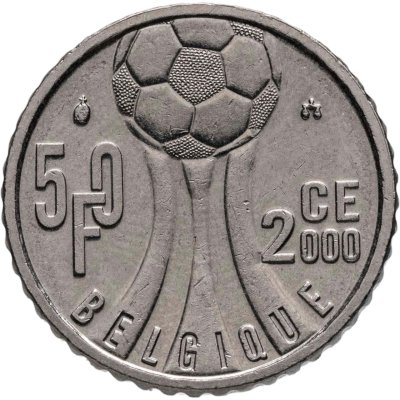 купить Бельгия 50 франков (francs) 2000 "Чемпионат Европы по футболу" /BELGIQUE"