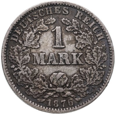 купить Германия 1 марка 1876 С знак монетного двора: "C" - Франкфурт-на-Майне