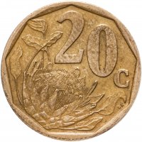 купить ЮАР 20 центов (cents) 1990-1999, случайная дата