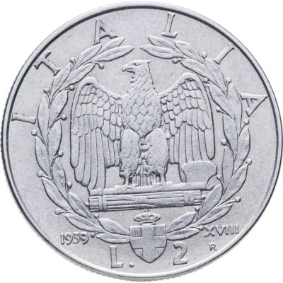 купить Италия 2 лиры 1939