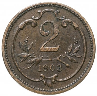 купить Австрия 2 геллера (heller) 1903
