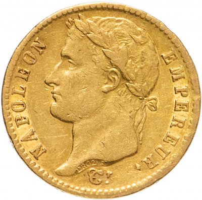 купить Франция 20 франков (francs) 1812 наполеондор с портретом Наполеона I Бонапарта